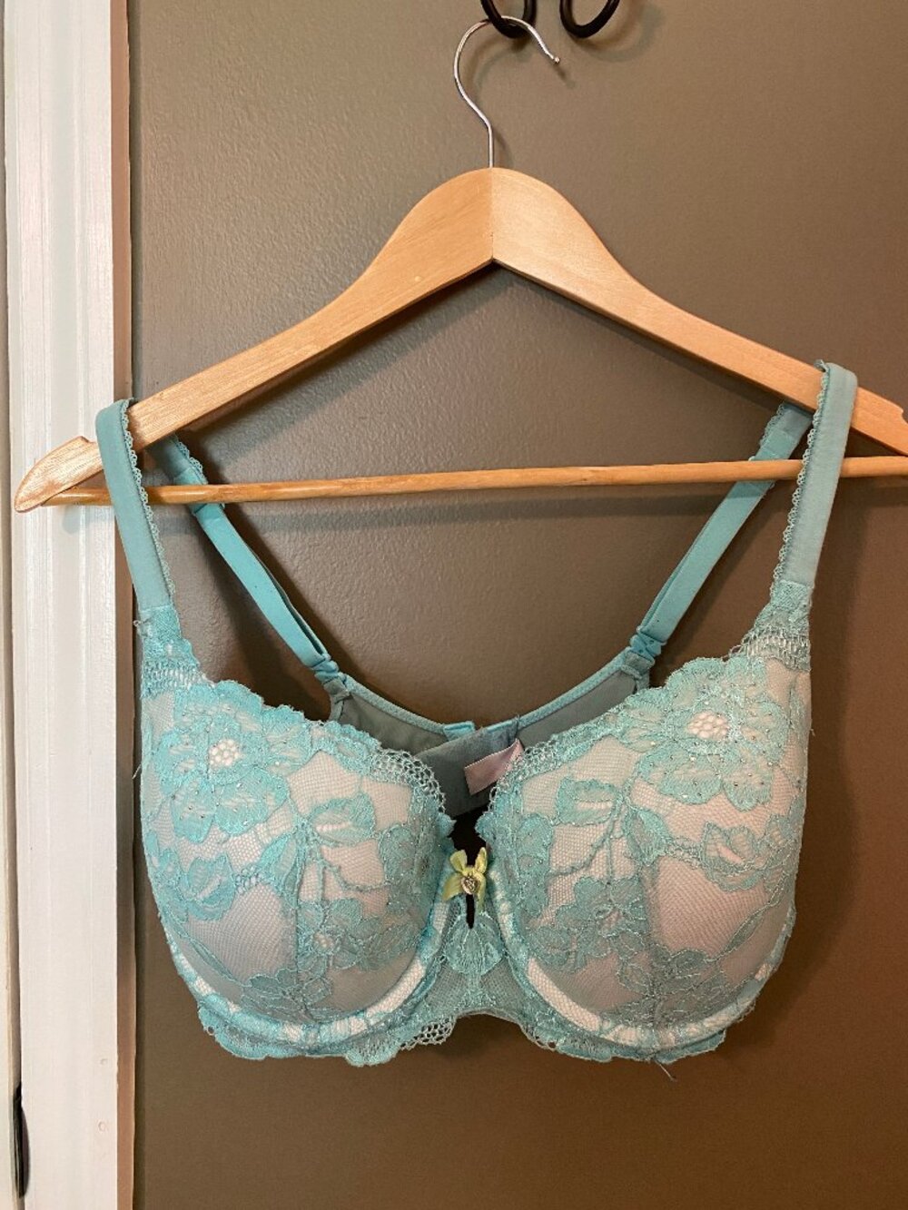 Victoria’s Secret - 34DDD - Body by Victoria Aqua Lace Lined Demi Bra